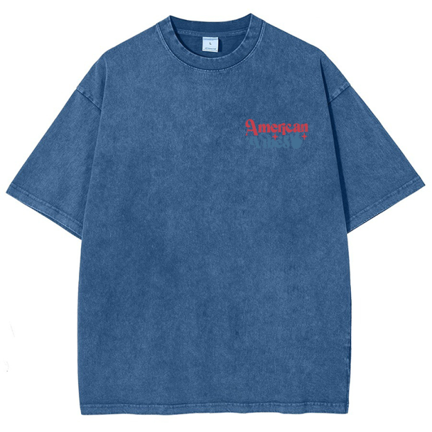 American Vibes Vintage Snowflake Washed T-Shirt