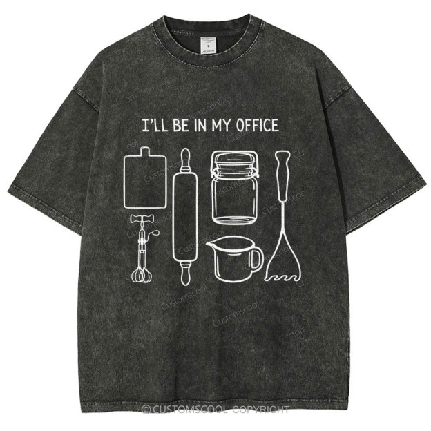 Baker's Kitchenware Unisex Fit Washed T-Shirt Customscool