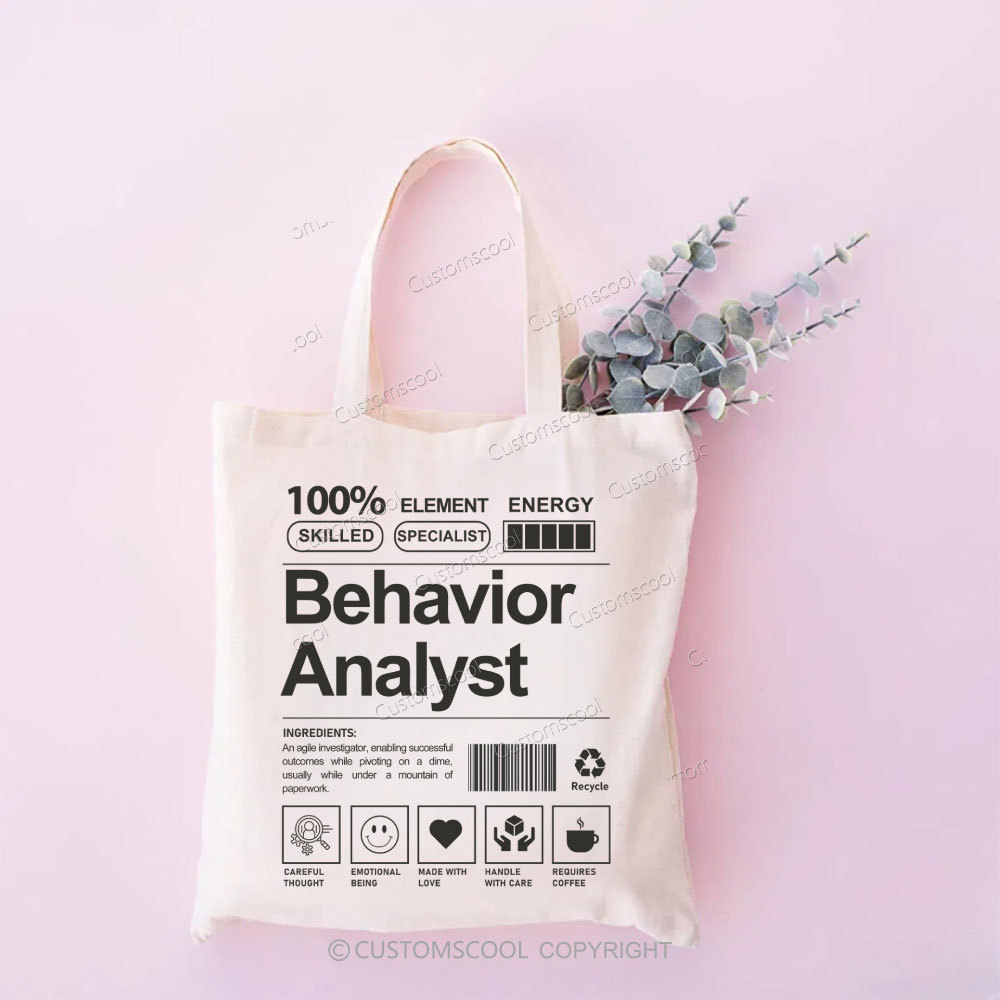 Behavior Analyst Tote Bag Customscool
