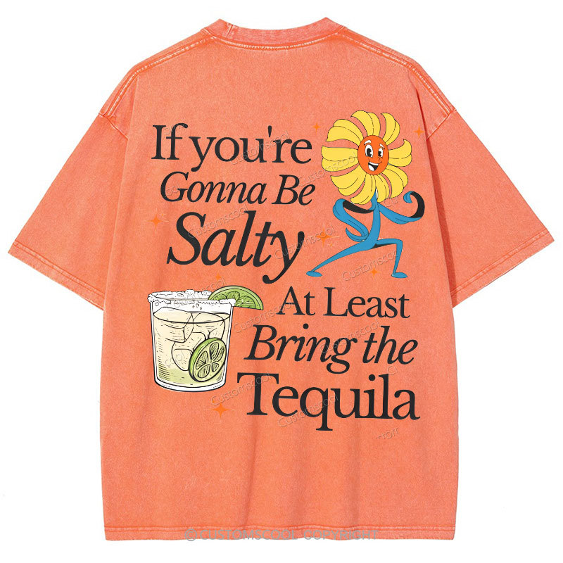 Bring the Tequila Vintage Snowflake Washed T-Shirt Customscool