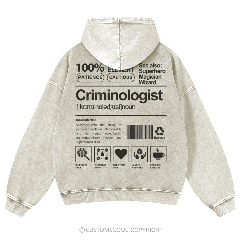 Casual Washed Hoodie