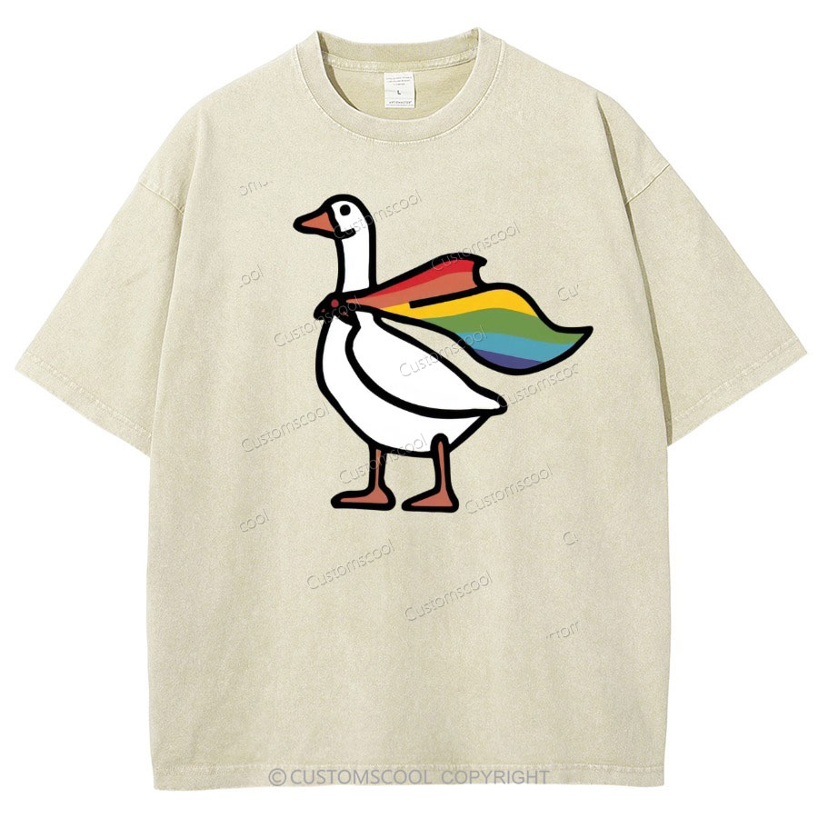 Goose Washed Oversized T-Shirt Customscool