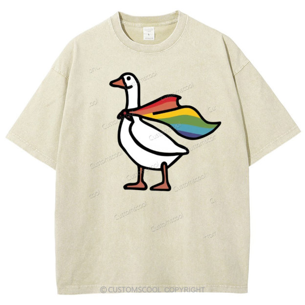 Goose Washed Oversized T-Shirt Customscool