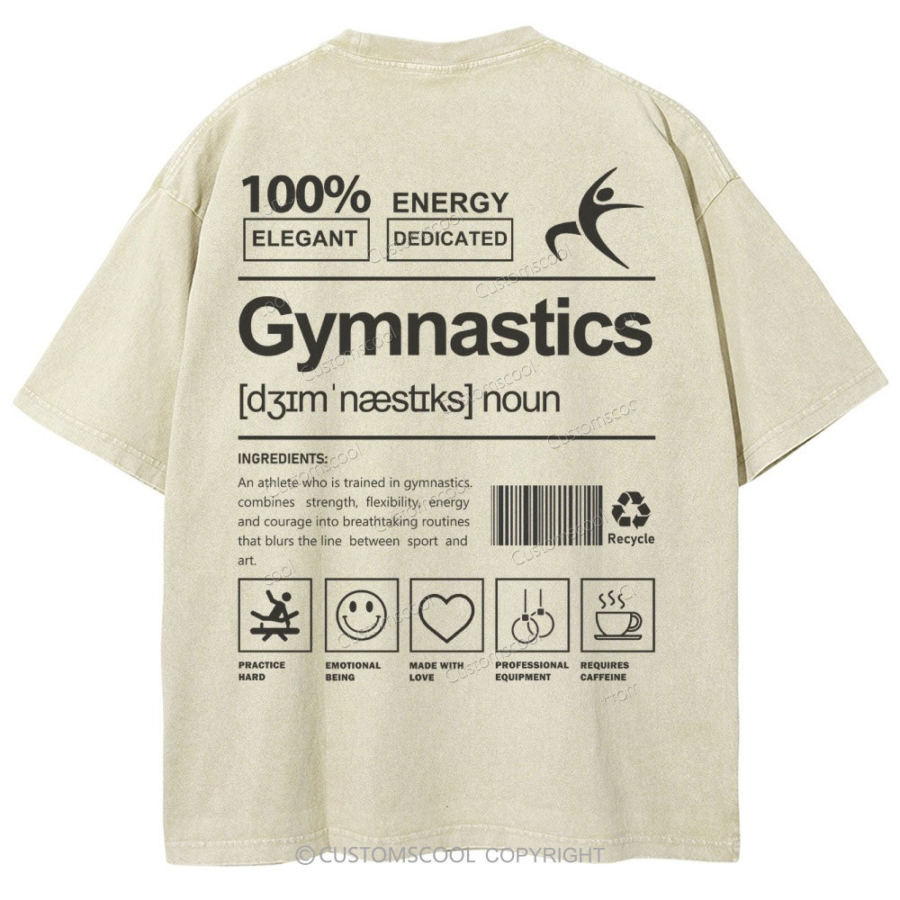 Gymnastics Unisex Fit Washed T-Shirt