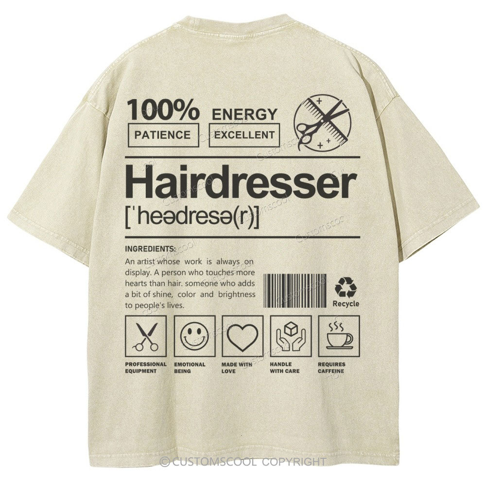 Hairdresser Unisex Fit Washed T-Shirt