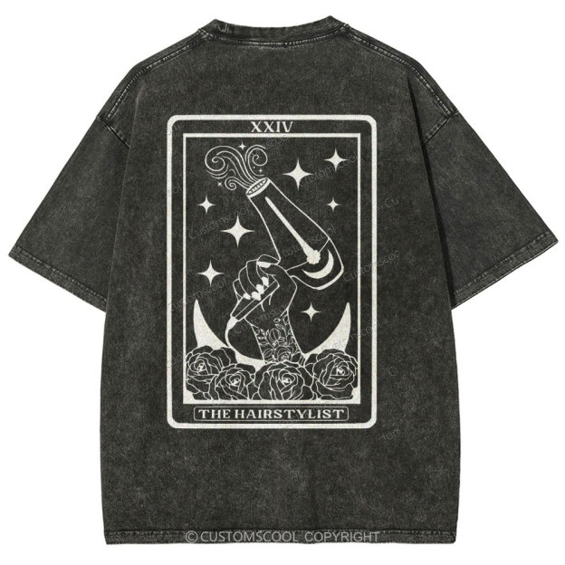 Hairstylist Unisex Fit Washed T-Shirt Customscool