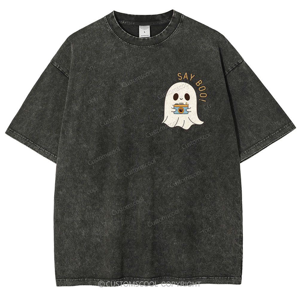 Halloween Unisex Fit Washed T-Shirt Customscool