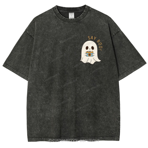 Halloween Unisex Fit Washed T-Shirt Customscool