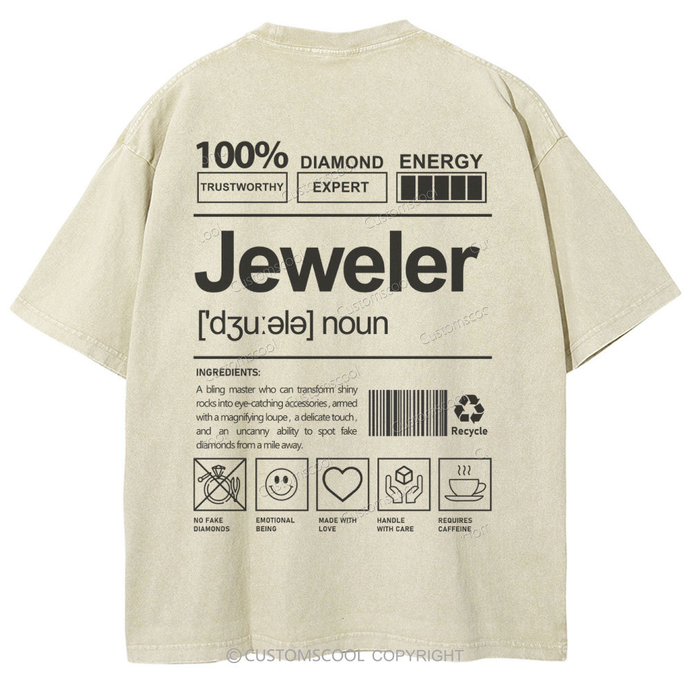 Jeweler Unisex Fit Washed T-Shirt