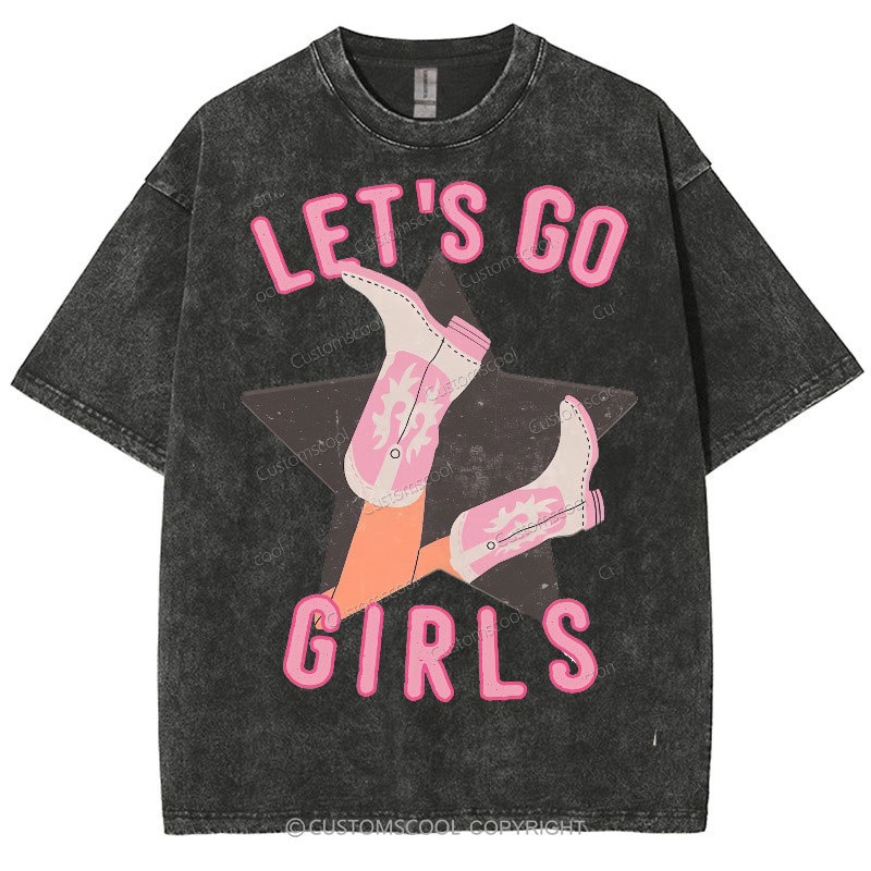 Let's Go Girls Washed Oversized T-Shirt