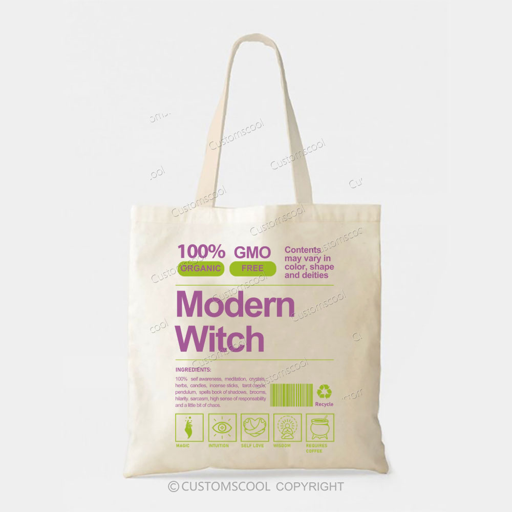 Modern Witch Tote Bag Customscool