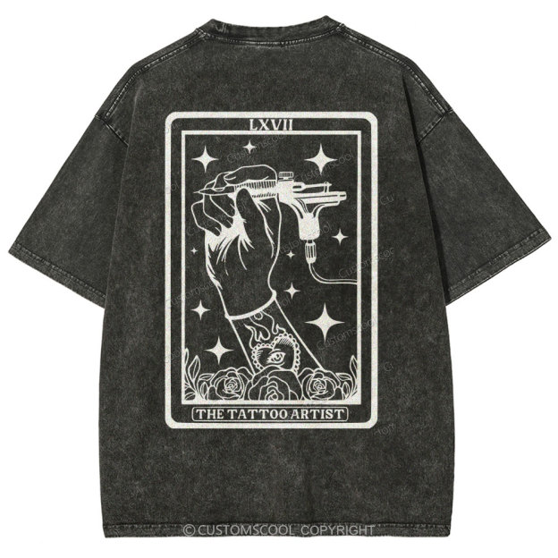 Tattoo Artist Unisex Fit Washed T-Shirt Customscool