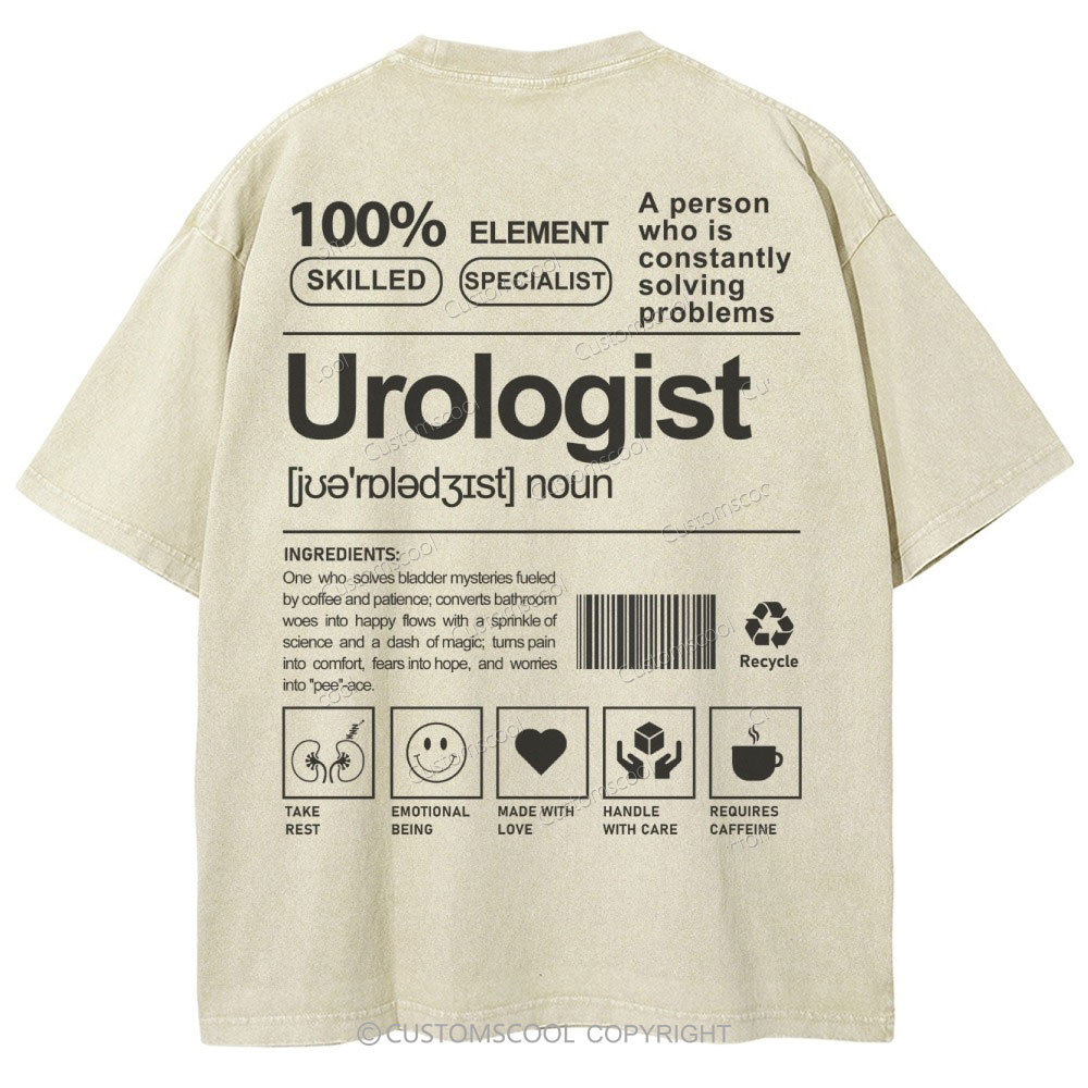 Urologist Unisex Fit Washed T-Shirt Customscool