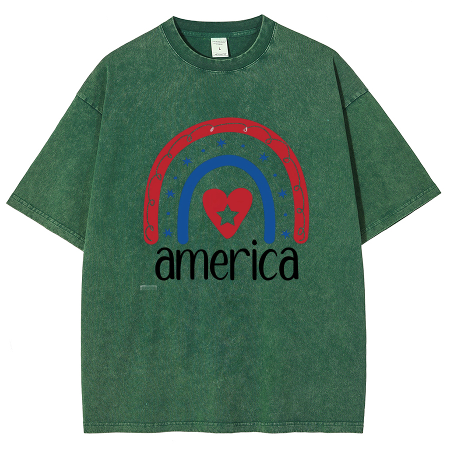America Washed Oversized T-Shirt