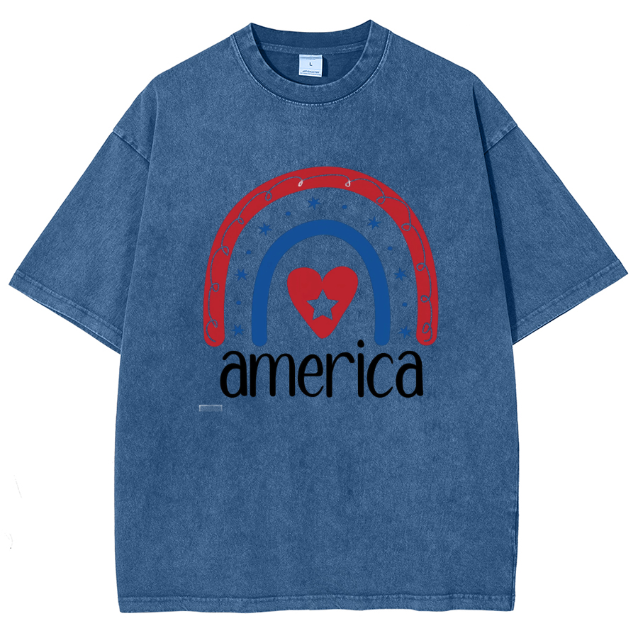 America Washed Oversized T-Shirt