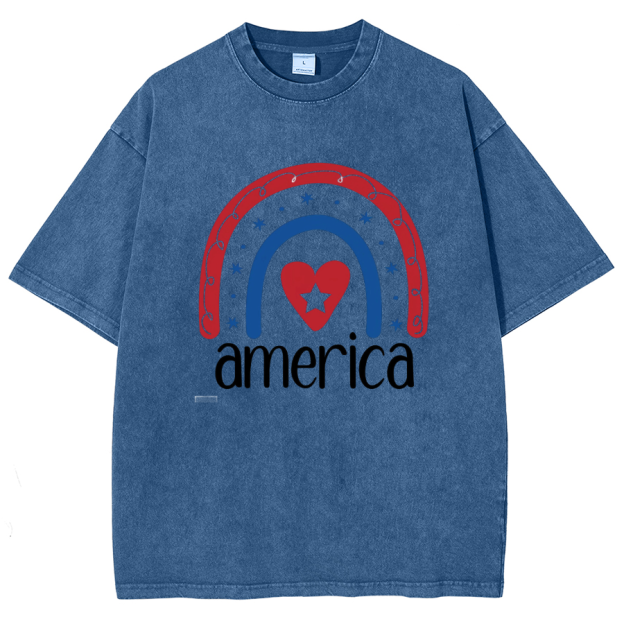 America Washed Oversized T-Shirt