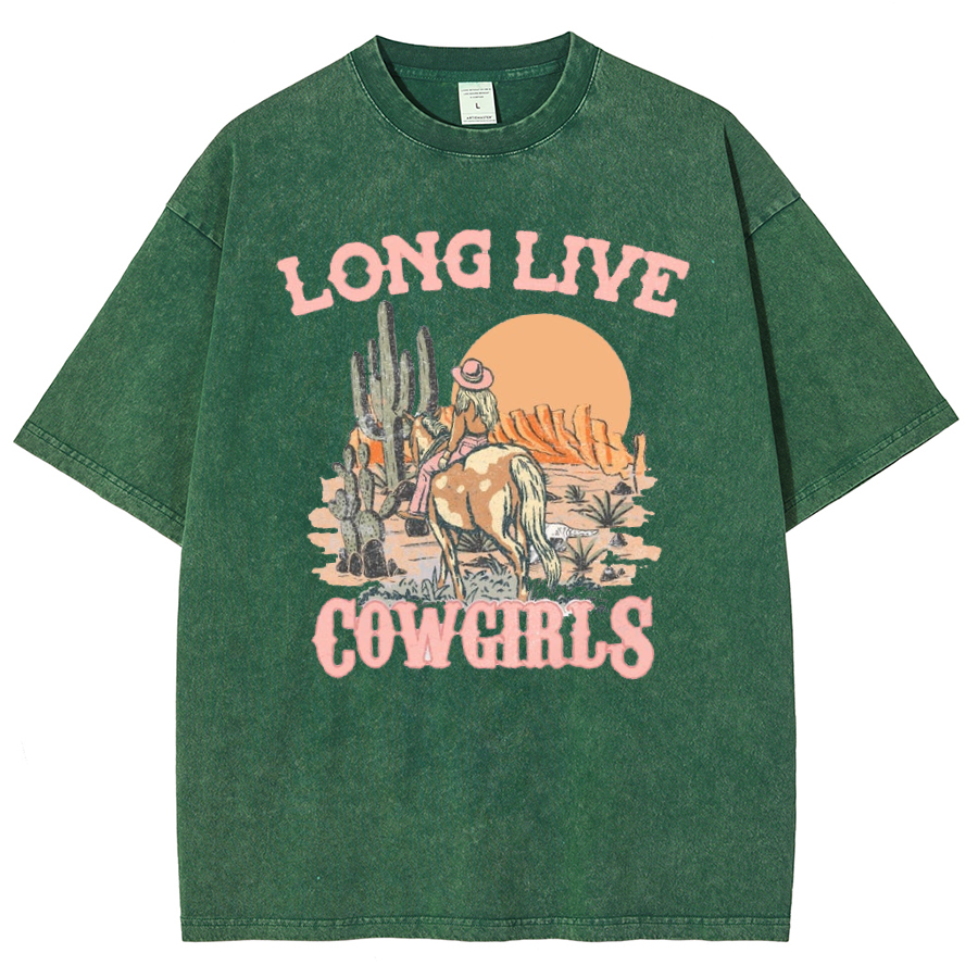 Long Live Cowgirls Washed Oversized T-Shirt