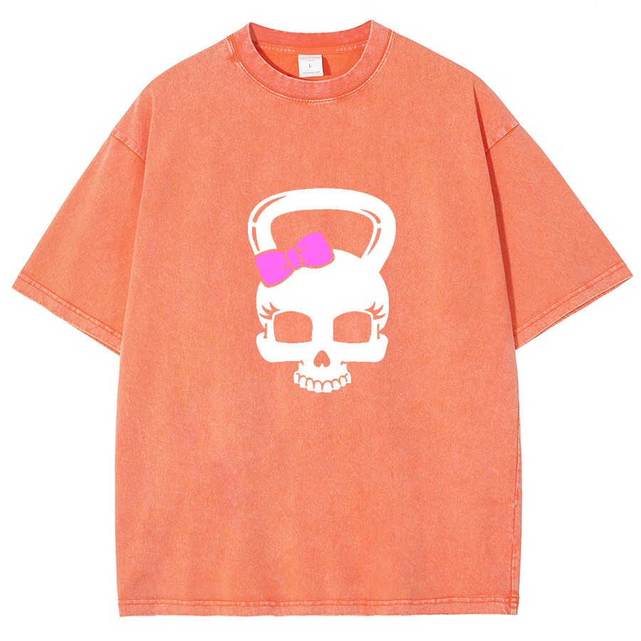 Fitness Girl Unisex Fit Washed T-Shirt