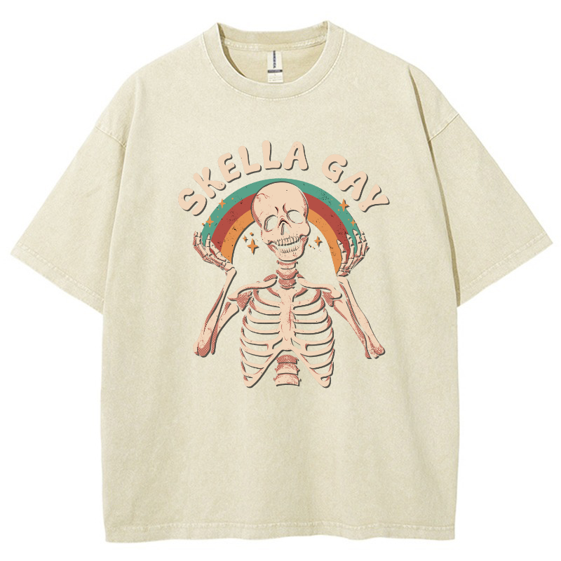 Skella Gay Vintage Snowflake Washed T-Shirt