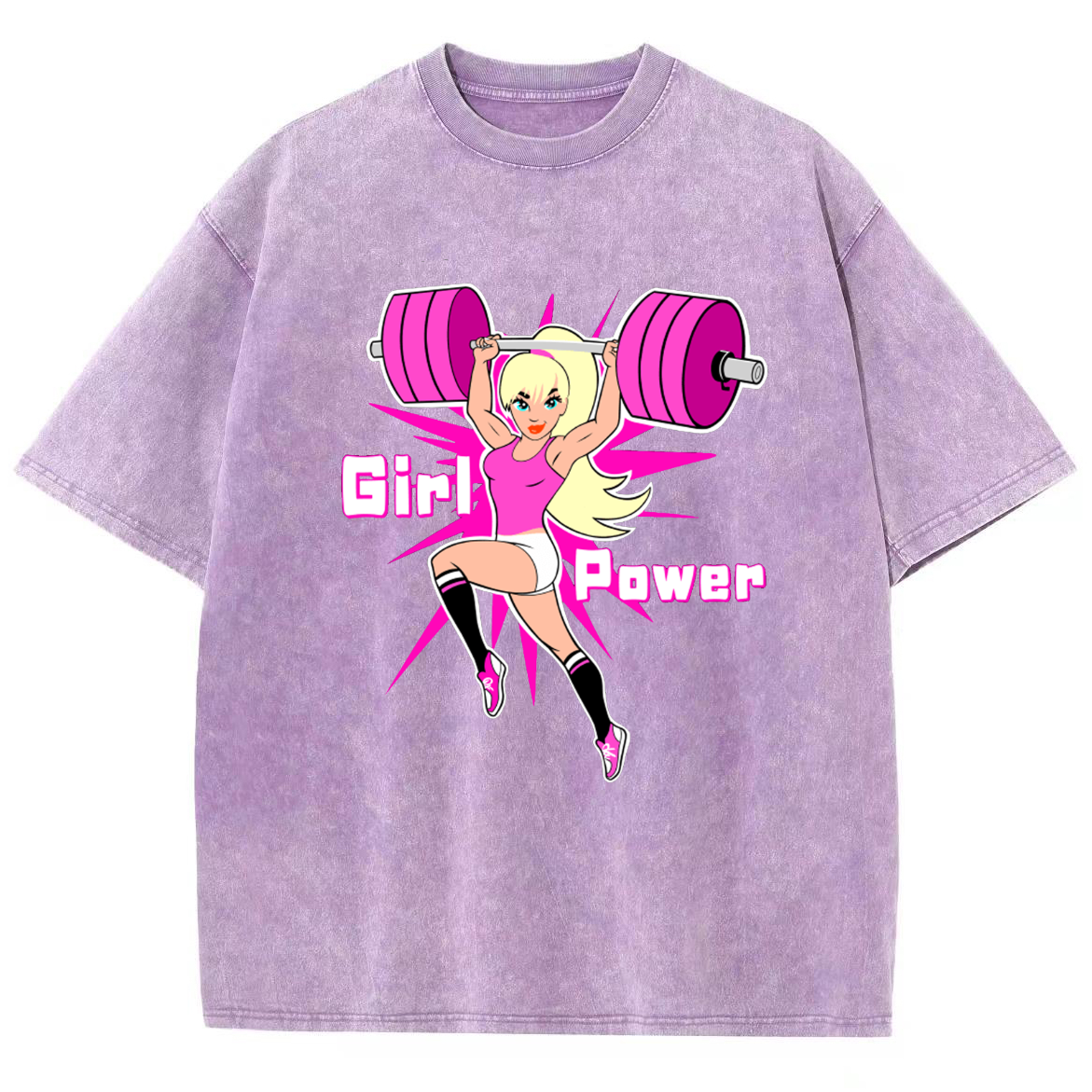Girl Power Unisex Fit Washed T-Shirt