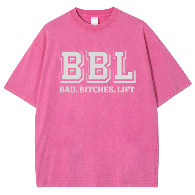 BBL Unisex Fit Washed Oversized T-Shirt