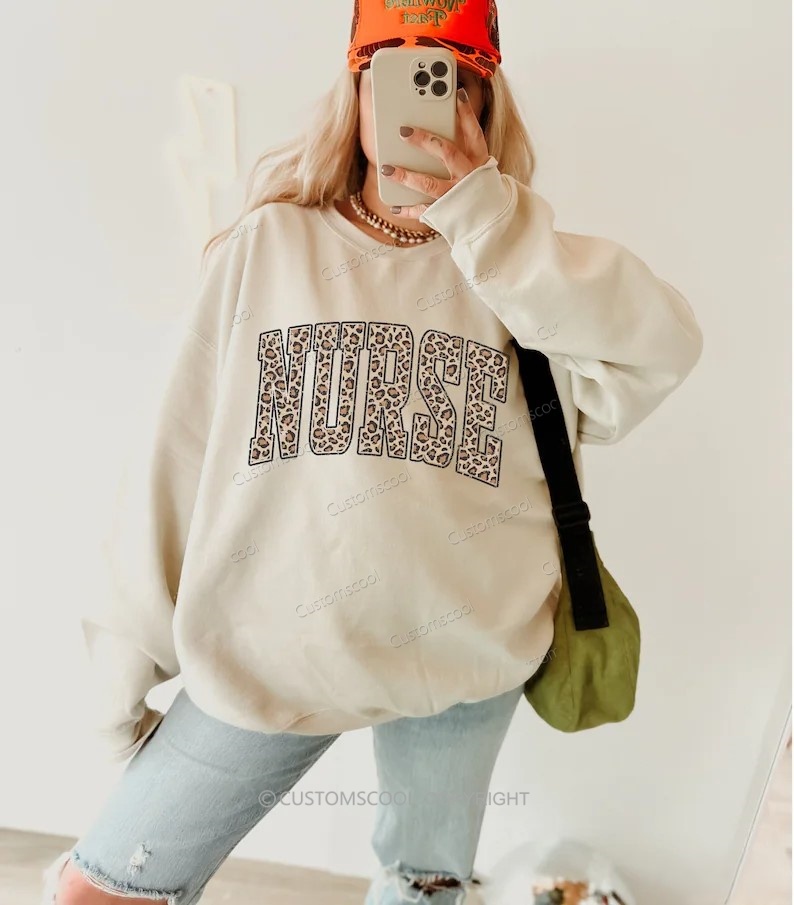 Leopard Print Customizable Solid Color Hoodie Customscool
