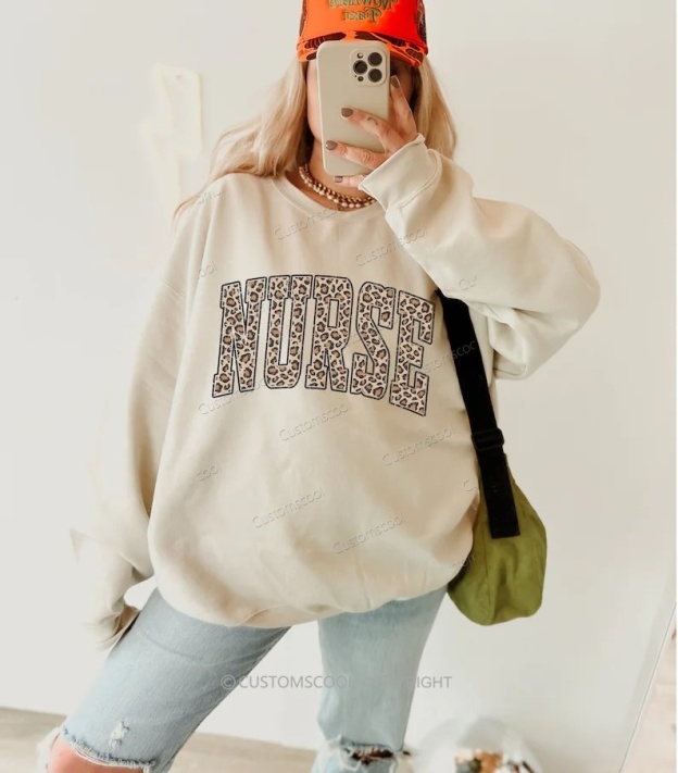 Leopard Print Customizable Solid Color Hoodie Customscool
