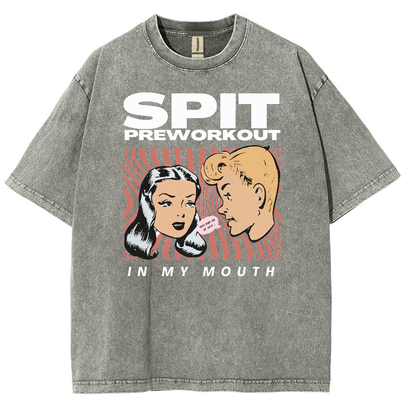 Spit Preworkout Unisex Vintage Washed Short Sleeve T-Shirt