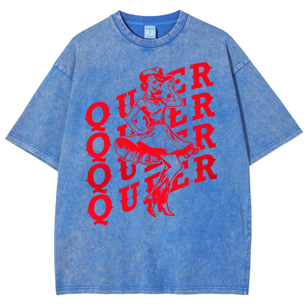 Queer Washed Oversized T-Shirt