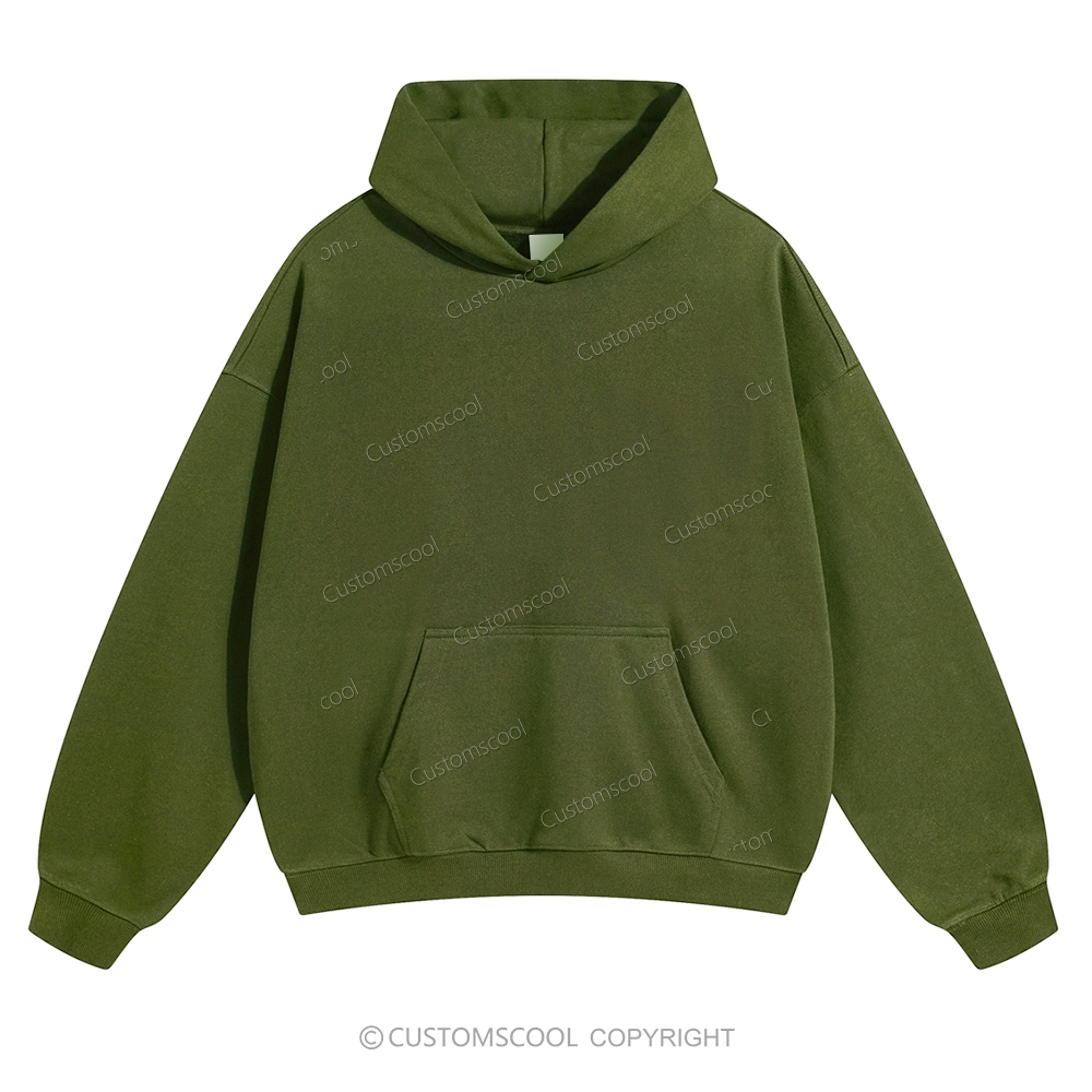 Plain Solid Color Hoodie Customscool
