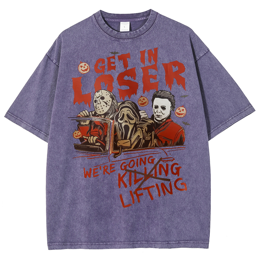 Were Going Lifting Unisex Fit Washed Oversized T-Shirt