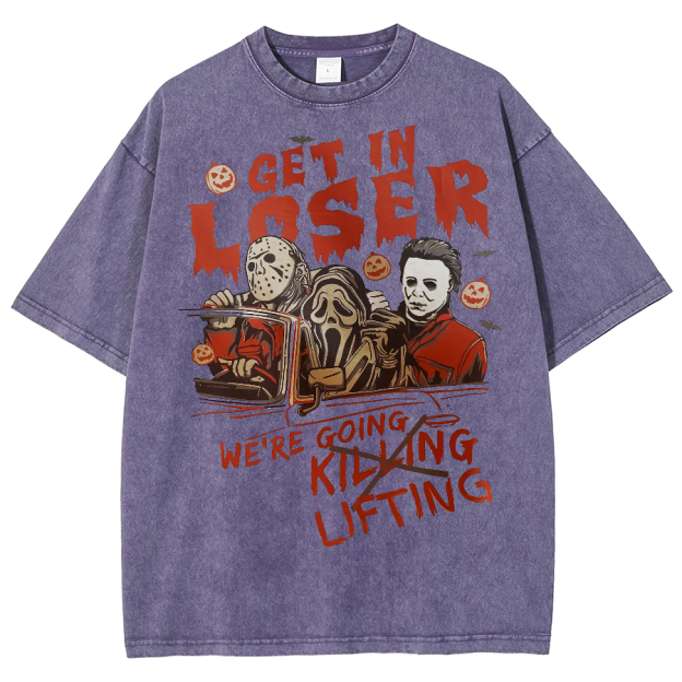 Were Going Lifting Unisex Fit Washed Oversized T-Shirt