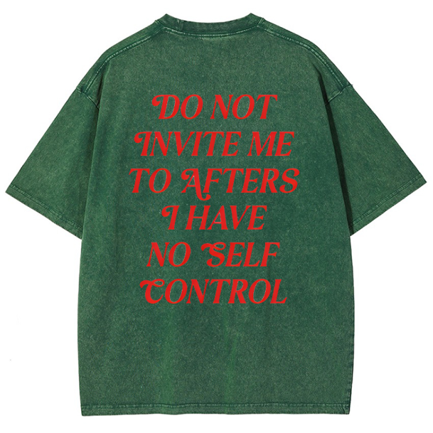 Do Not Invite Me To Afters Vintage Snowflake Washed T-Shirt