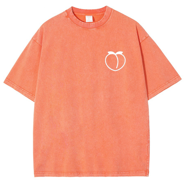 Homegrown Peaches Gym Girl Vintage Snowflake Washed T-Shirt Customscool