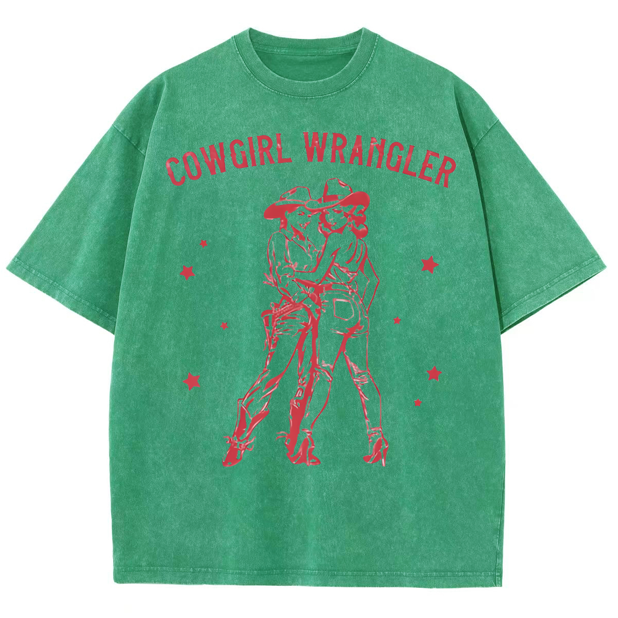 Cowgirl Wrangler Washed Oversized T-Shirt