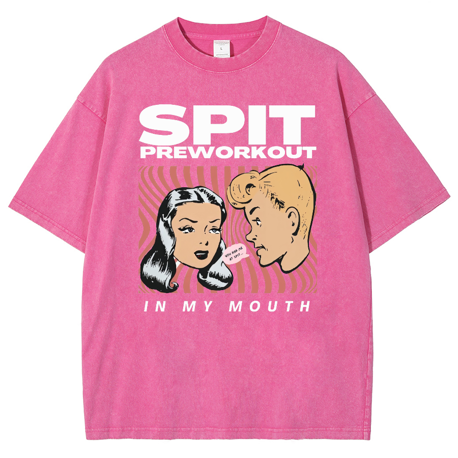Spit Preworkout Unisex Vintage Washed Short Sleeve T-Shirt