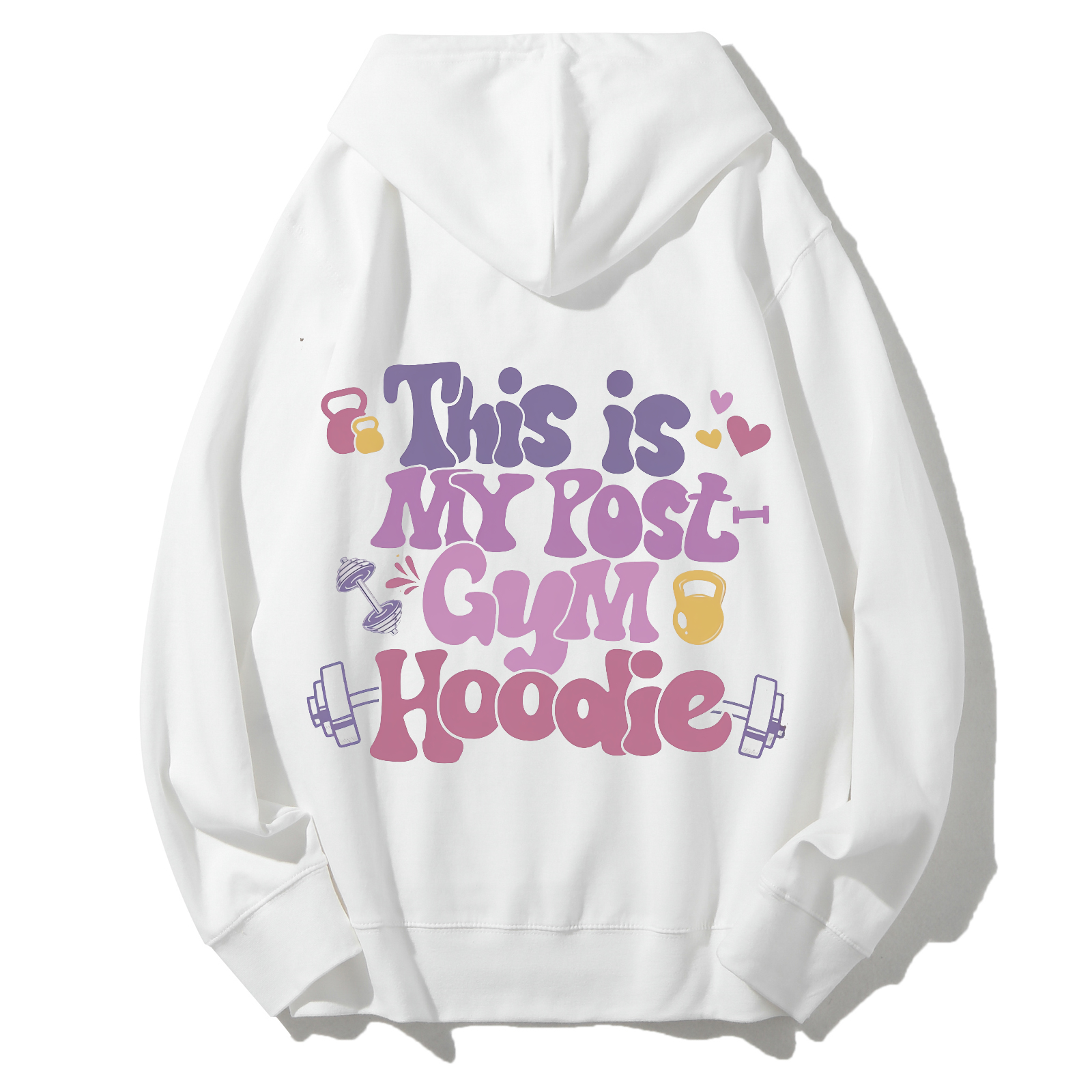 This Is My Post Gym Hoodie Solid Color Hoodie