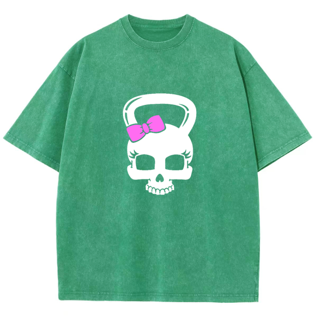 Fitness Girl Unisex Fit Washed T-Shirt