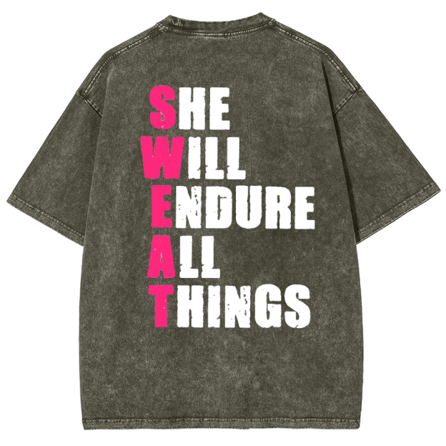 Sweat Unisex Vintage Washed Short Sleeve T-Shirt