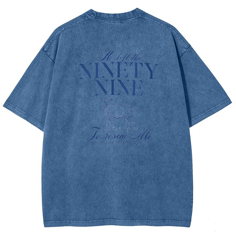 Nignty Nine Vintage Snowflake Washed T-Shirt