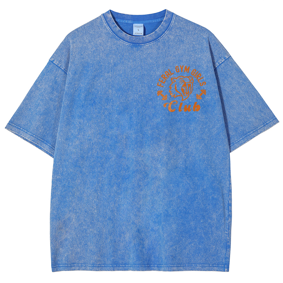 Feral Gym Girl Washed Oversized T-Shirt