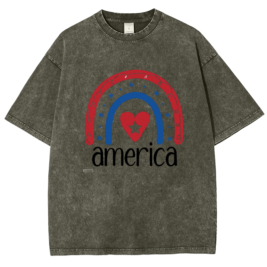 America Washed Oversized T-Shirt