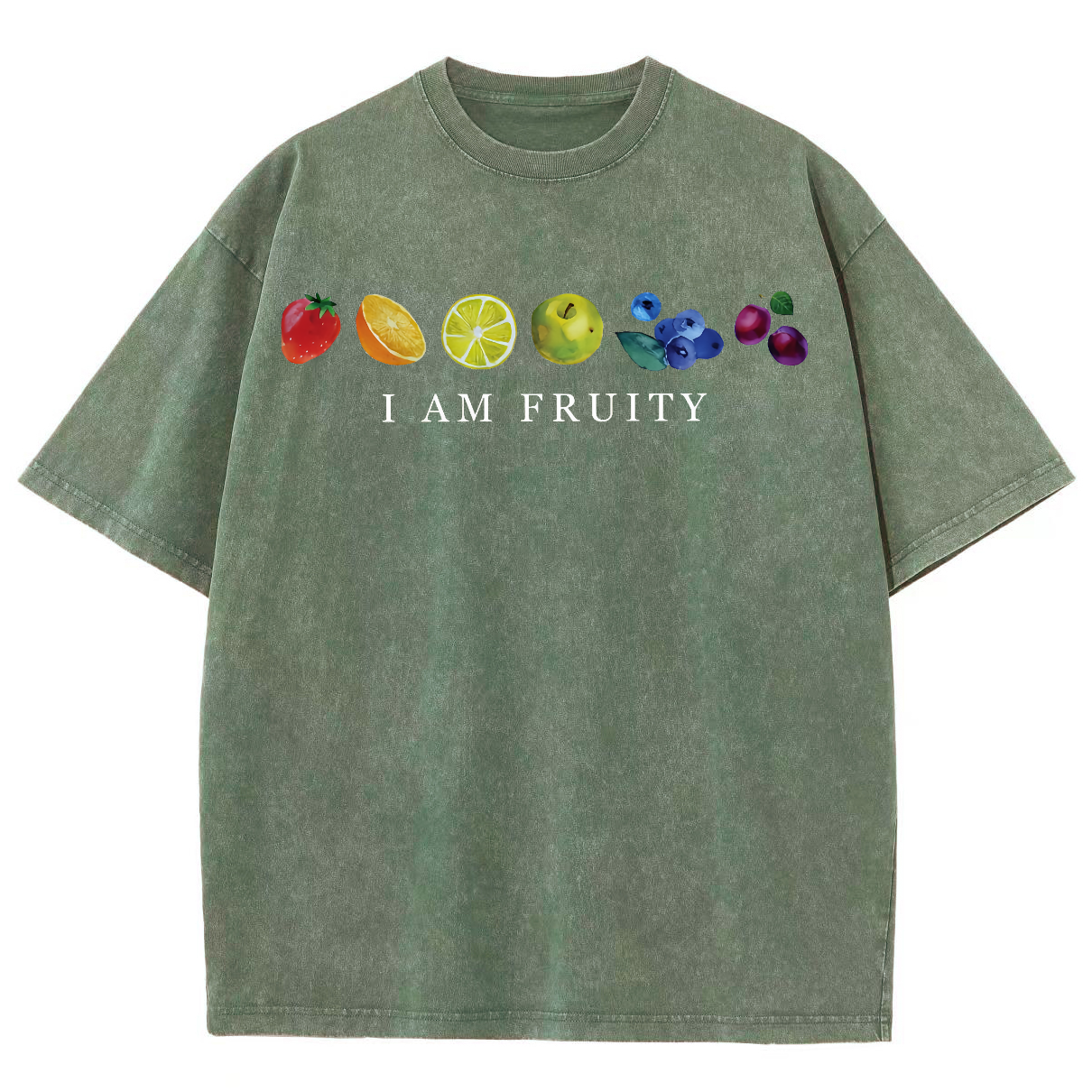 I Am Fruity Washed Oversized T-Shirt