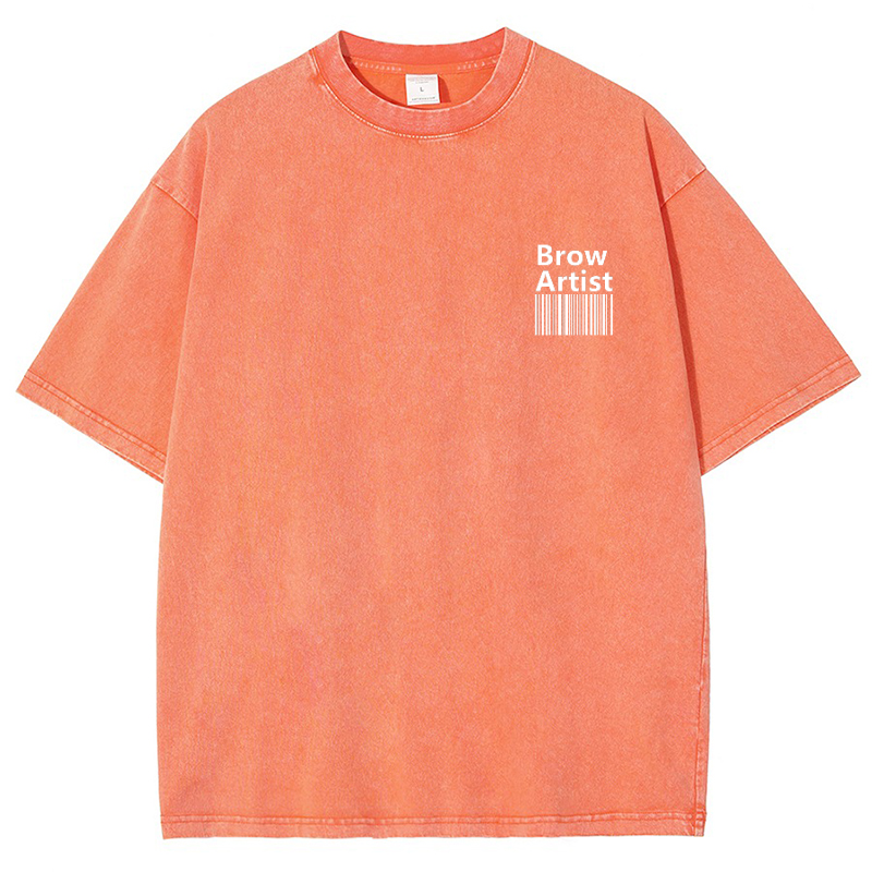 Brow Artist Vintage Snowflake Washed T-Shirt Customscool