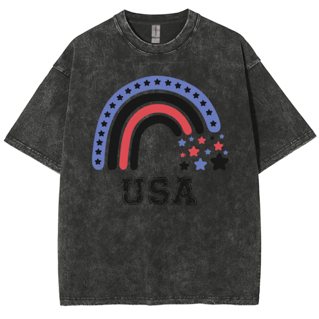USA Washed Oversized T-Shirt
