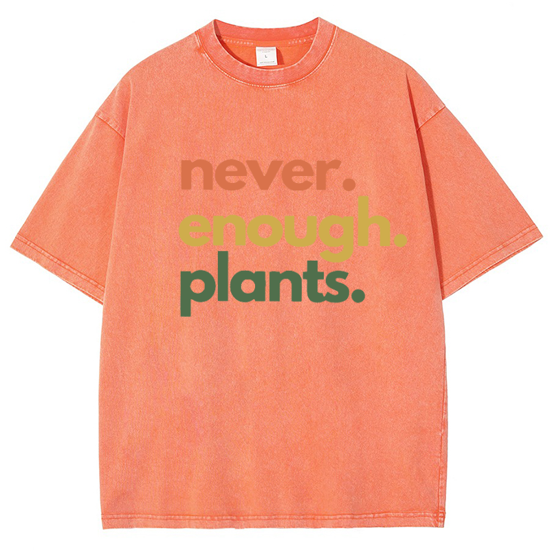 Never Enough Plants Vintage Snowflake Washed T-Shirt