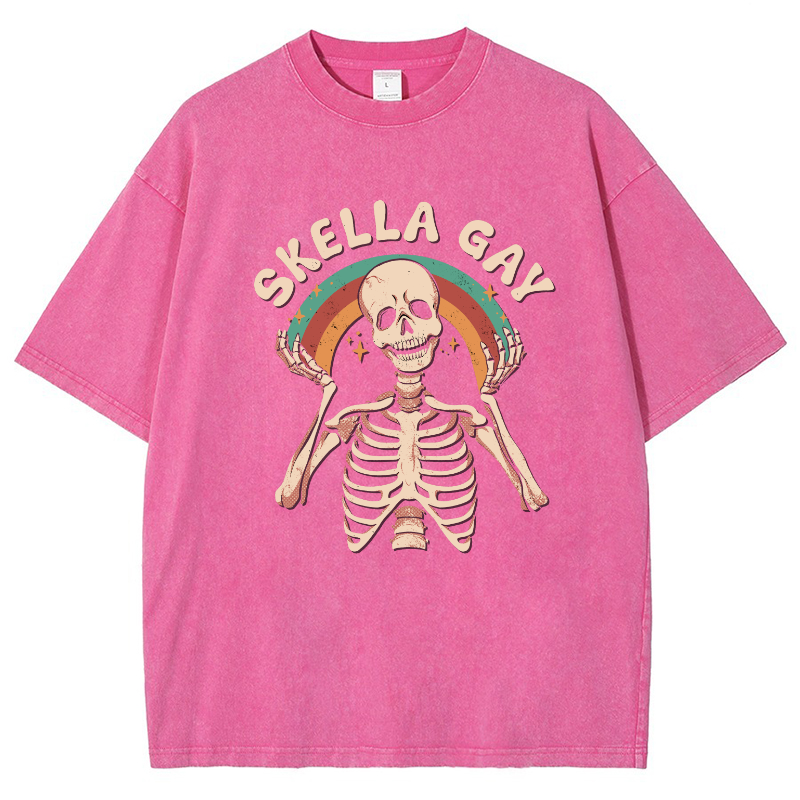 Skella Gay Vintage Snowflake Washed T-Shirt
