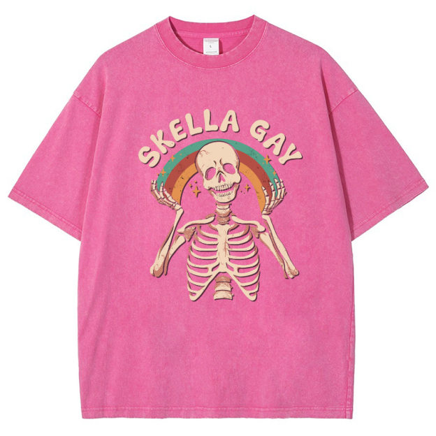 Skella Gay Vintage Snowflake Washed T-Shirt