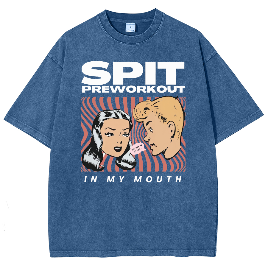 Spit Preworkout Unisex Vintage Washed Short Sleeve T-Shirt