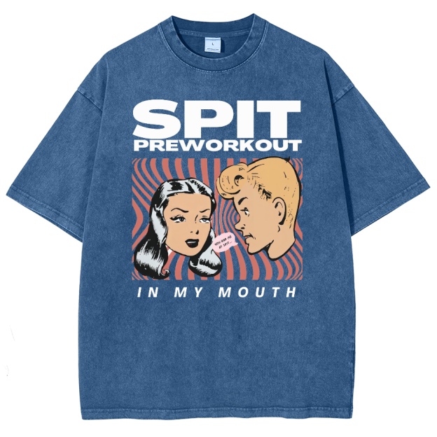 Spit Preworkout Unisex Vintage Washed Short Sleeve T-Shirt